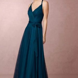 Hitherto Sapphire Zaria Gown size 18 BHLDN
